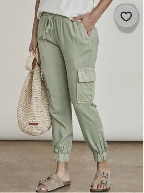 Elizabeth and James Pants Green Cargo Pant Womens Large